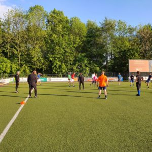DTS Kampioenselftal ’97-’98 in training